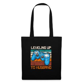 Fête des garçons Hommes Mariage Mari - Sac en tissu - noir - Devant