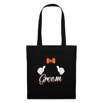 Boys' Party Men Groom Wedding - Tote Bag - black - Front