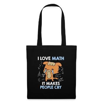 J’adore les maths ça fait pleurer les gens - Sac en tissu - noir - Devant