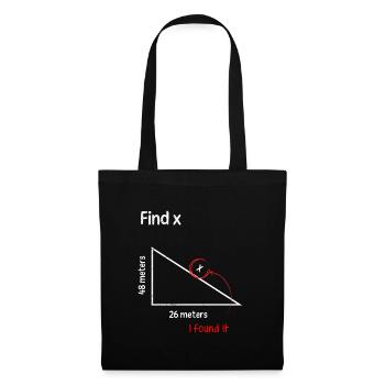 Find x Fine X Math Math Teacher - Tote Bag - black - Front
