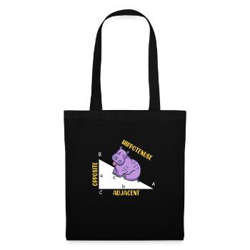 Hippotenuse Math - Sac en tissu - noir - Devant