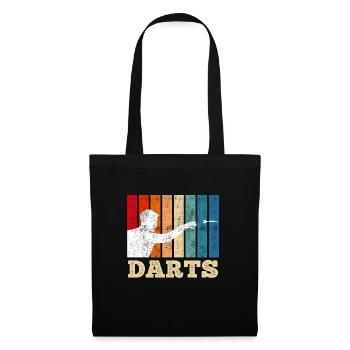 Joueurs de fléchettes fléchettes fléchettes fléchettes - Sac en tissu - noir - Devant