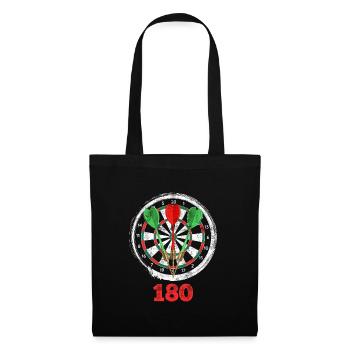 Darts 180er Dartscheibe 180 in Dart - Stoffbeutel - Schwarz - Vorne
