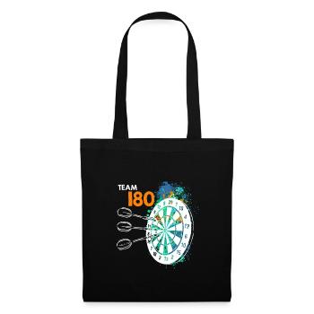Team 180 Darts 180er Dartscheibe 180 in Dart - Stoffbeutel - Schwarz - Vorne
