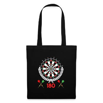 Darts 180er Dartscheibe 180 in Dart - Stoffbeutel - Schwarz - Vorne