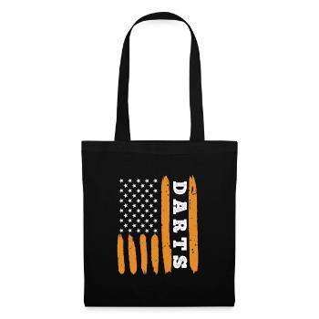 Dart USA Flagge US Fan Darts - Stoffbeutel - Schwarz - Vorne