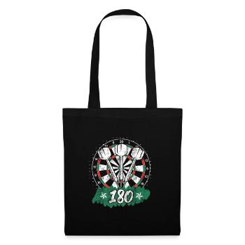 Darts 180er Dartscheibe 180 in Dart - Stoffbeutel - Schwarz - Vorne