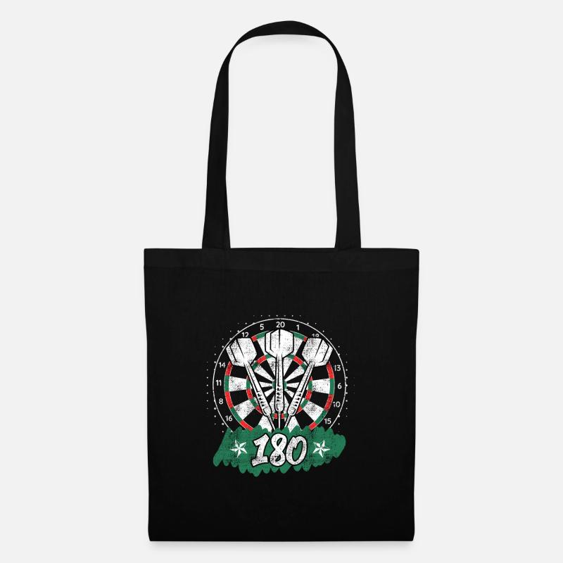 Darts 180er Dartscheibe 180 in Dart - Stoffbeutel - Schwarz
