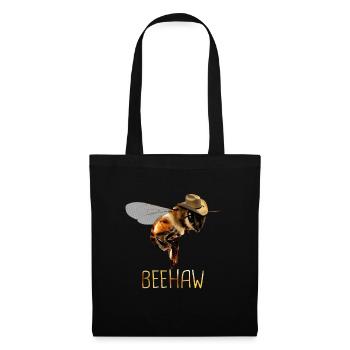Honigbiene Imker Bienen Biene - Stoffbeutel - Schwarz - Vorne