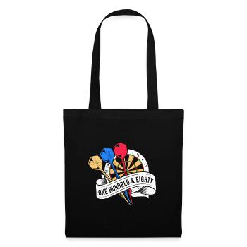 180 in Darts 180 Dartboard Darts Flight 180 Darts - Tote Bag - black - Front