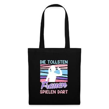 Tolle Frauen Darts Damen Dartpfeile Zubehör Dart - Stoffbeutel - Schwarz - Vorne