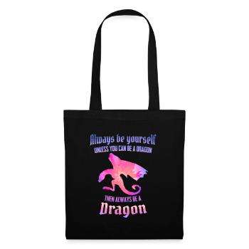 Dragon Mystical Dragon Fantasy - Tote Bag - black - Front