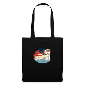Dragon barbu Bartagamen Pogona - Sac en tissu - noir - Devant