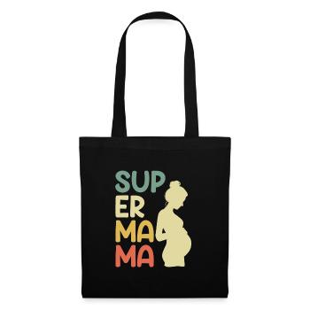 Super Mom Pregnant Best Mother Child - Tote Bag - black - Front