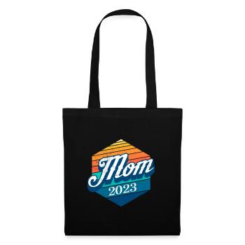 Maman 2023 - tomber enceinte Grossesse - Sac en tissu - noir - Devant