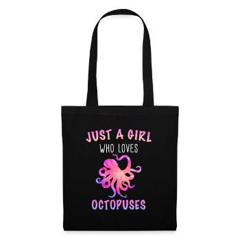 Octopus Octopus Cuttlefish Animal - Tote Bag - black - Front