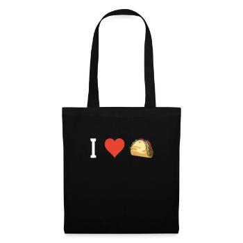 Taco Tacos Cuisine Mexicaine Mexique - Sac en tissu - noir - Devant