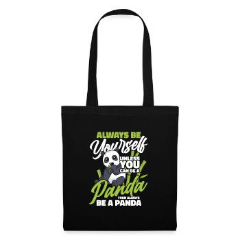 Panda Bear Panda Animal Pandas - Tote Bag - black - Front