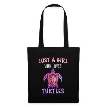 Turtle Sea Turtle Turtle Animal - Tote Bag - black - Front