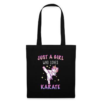 Karaté Karaté Combattant Arts Martiaux - Sac en tissu - noir - Devant