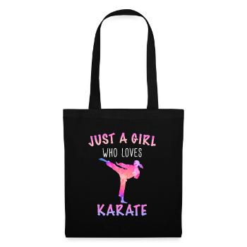 Karaté Karaté Combattant Arts Martiaux - Sac en tissu - noir - Devant