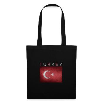 Turkey Flag Istanbul Ankara - Tote Bag - black - Front