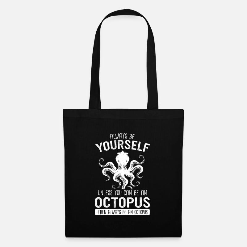 Octopus Kraken Cuttlefish Tier - Stoffbeutel - Schwarz