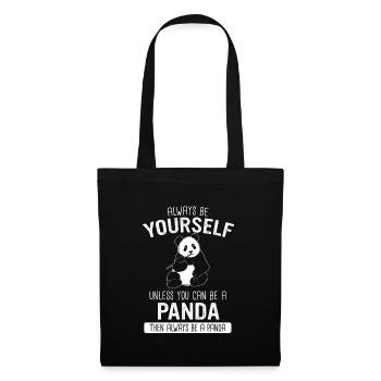 Panda Bear Panda Animal Pandas - Tote Bag - black - Front