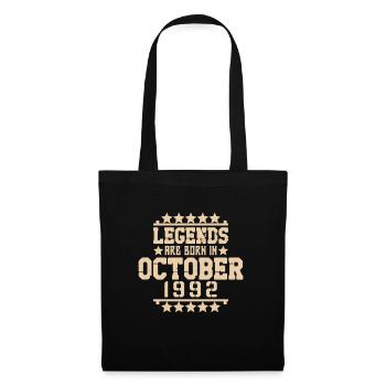 October 1992 - 30th birthday gift. Legend. - Tote Bag - black - Front