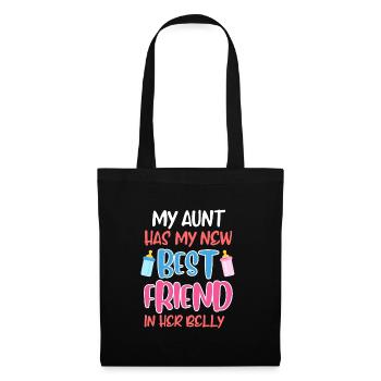 Meilleure amie Meilleure amie Tante enceinte - Sac en tissu - noir - Devant