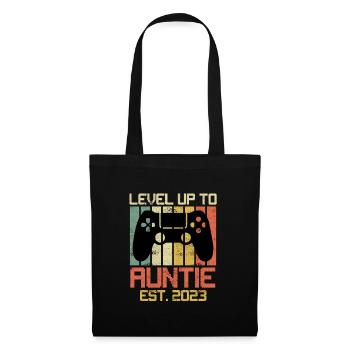 Level up Auntie 2023 Promotion Aunt Soon Aunt - Tote Bag - black - Front