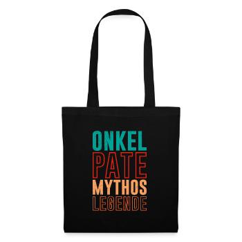 Onkel Pate Mythos Legende - Stoffbeutel - Schwarz - Vorne