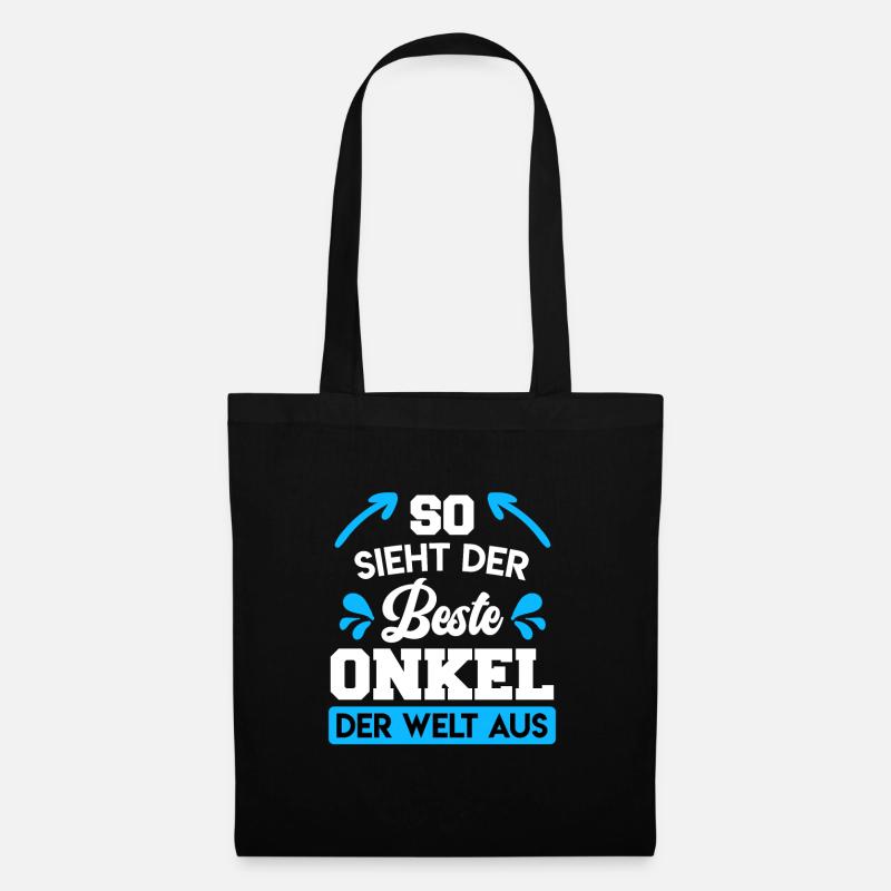So sieht der beste Onkel der Welt aus - Stoffbeutel - Schwarz