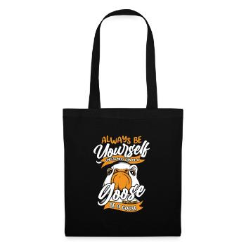 Oie Animal Oies - Sac en tissu - noir - Devant