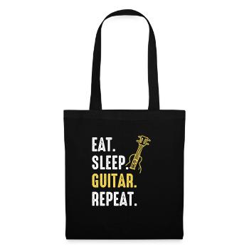 Guitar Guitarist Musician Acoustic Guitar Instruments - Tote Bag - black - Front
