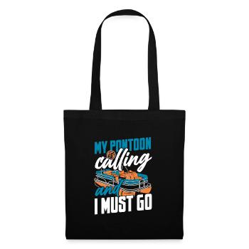 Ponton boat Captain Pontoon boats - Sac en tissu - noir - Devant