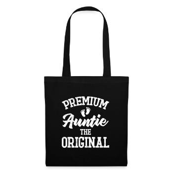 Tante Premium La Tante Cool Familiale Originale - Sac en tissu - noir - Devant