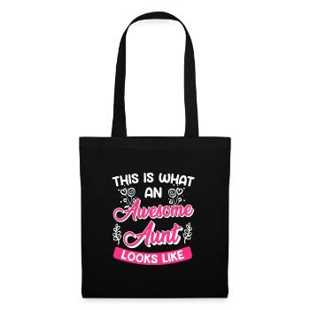 This is what the best aunt in the world looks like Super Aunt - Tote Bag - black - Front