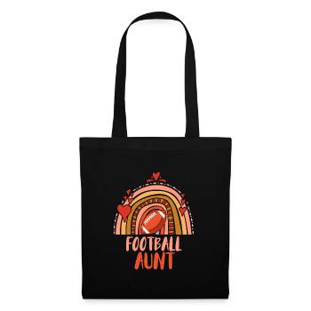 Tante de football ma tante va au football avec moi - Sac en tissu - noir - Devant
