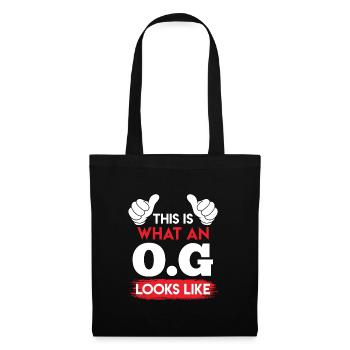 O.G. Onkel Gangster Onkel - Stoffbeutel - Schwarz - Vorne
