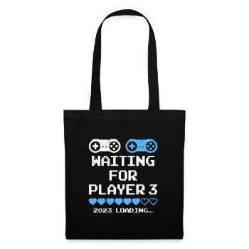 En attendant le joueur 3 Futurs Parents Papa Maman - Sac en tissu - noir - Devant