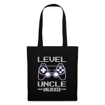 Level Unlocked Uncle - Tote Bag - black - Front