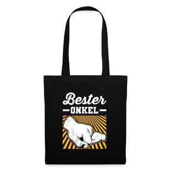 Bester Onkel - Stoffbeutel - Schwarz - Vorne
