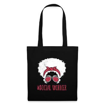 Travailleur social Je suis travailleur social - Sac en tissu - noir - Devant