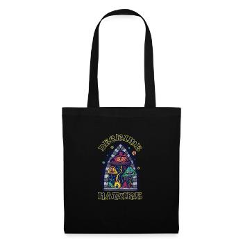 Decrime Nature Colorful Magic Mushroom Trippy - Tote Bag - black - Front