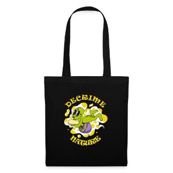 Decrime Nature Colorful Magic Mushroom Trippy - Tote Bag - black - Front