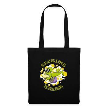 Decrime Nature Colorful Magic Mushroom Trippy - Tote Bag - black - Front
