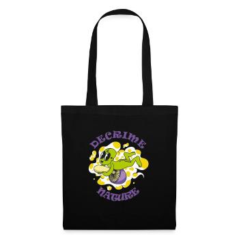 Decrime Nature Colorful Magic Mushroom Trippy - Tote Bag - black - Front