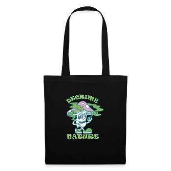 Decrime Nature Champignon Magique Coloré Trippy - Sac en tissu - noir - Devant
