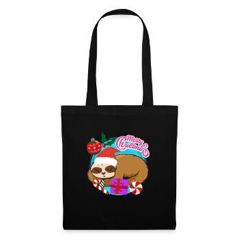 Sloth Christmas Merry Christmas - Tote Bag - black - Front